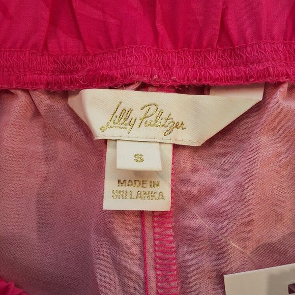 Lily Pulitzer Bal Harbour Palazzo Pant Pink Multicolor Wild Side Engineered Sz S - Picture 6 of 9